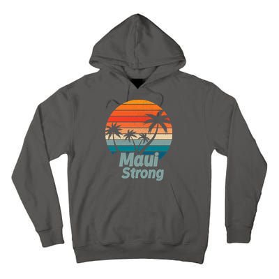 Maui Strong Vintage Sunset Wildfire Tall Hoodie