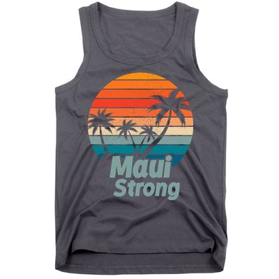 Maui Strong Vintage Sunset Wildfire Tank Top