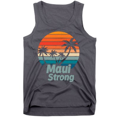 Maui Strong Vintage Sunset Wildfire Tank Top