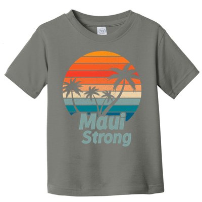 Maui Strong Vintage Sunset Wildfire Toddler T-Shirt