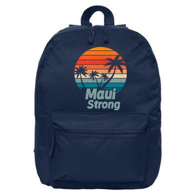 Maui Strong Vintage Sunset Wildfire 16 in Basic Backpack