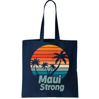 Maui Strong Vintage Sunset Wildfire Tote Bag