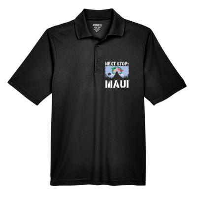 Maui Summer Vacation Trip Next Stop Vacay Vibes Souvenir Gift Men's Origin Performance Piqué Polo