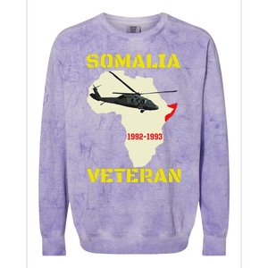 Mogadishu Somalia Veteran Operation Restore Hope War Veteran Colorblast Crewneck Sweatshirt