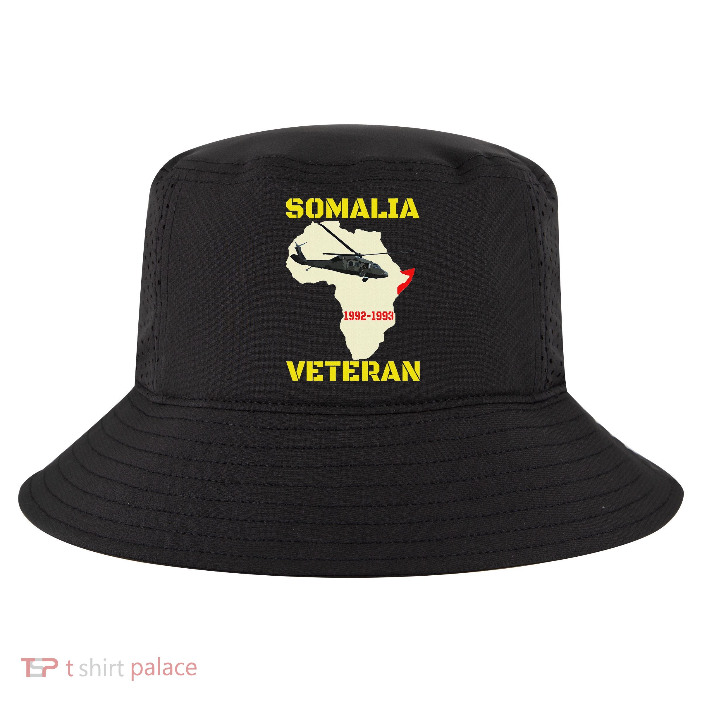 Mogadishu Somalia Veteran Operation Restore Hope War Veteran Cool Comfort Performance Bucket Hat