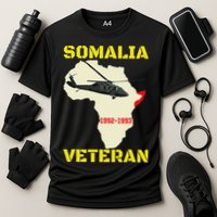 Mogadishu Somalia Veteran Operation Restore Hope War Veteran Cooling Performance Crew T-Shirt