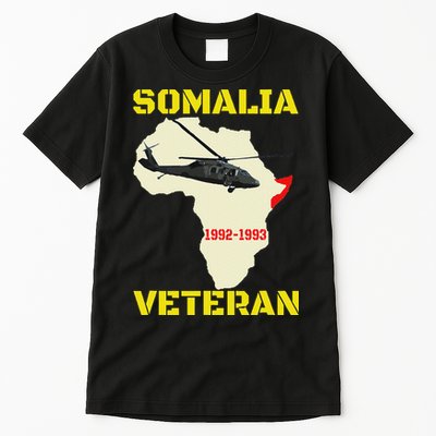 Mogadishu Somalia Veteran Operation Restore Hope War Veteran Tall T-Shirt