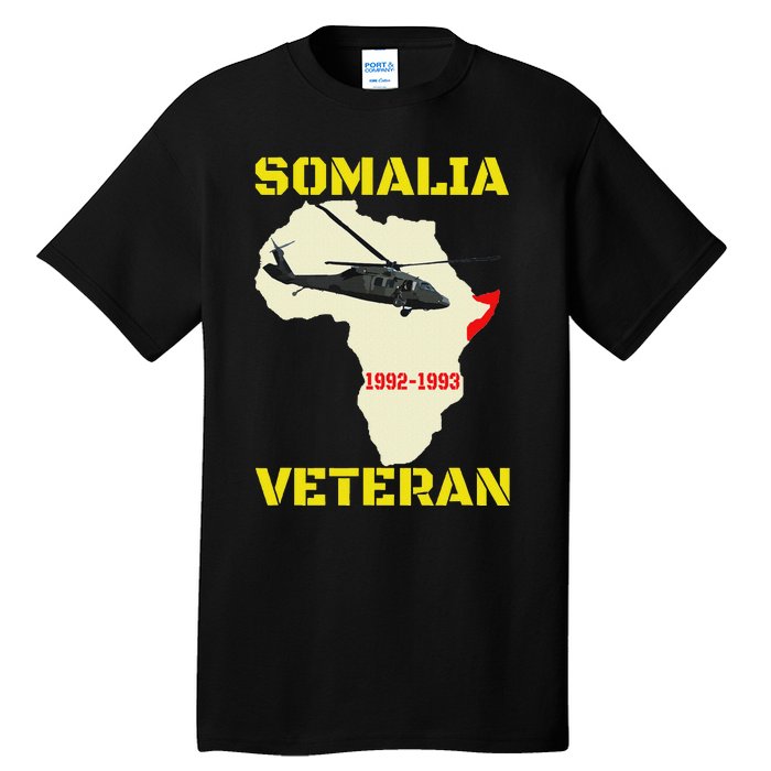 Mogadishu Somalia Veteran Operation Restore Hope War Veteran Tall T-Shirt