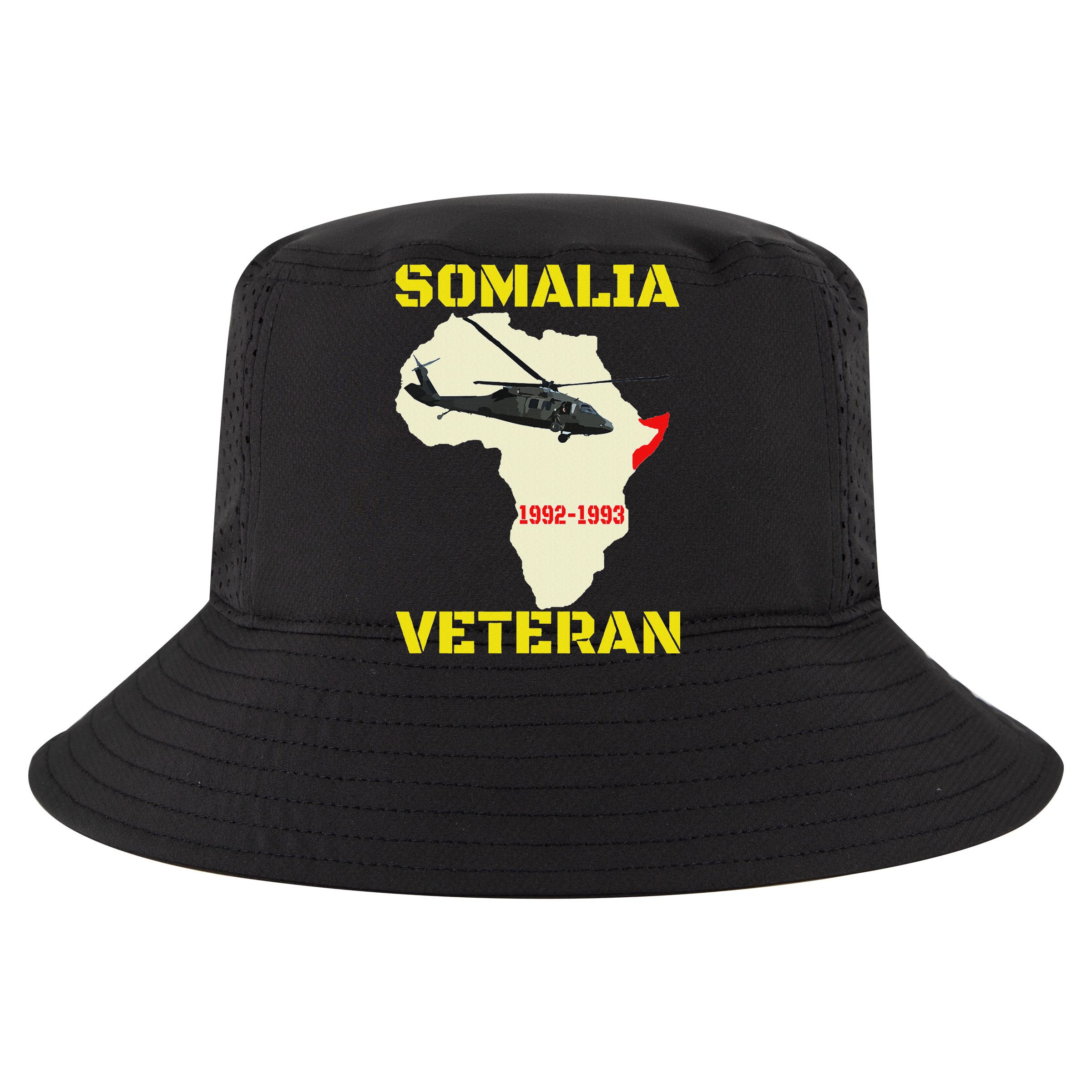 Mogadishu Somalia Veteran Operation Restore Hope War Veteran Sustainable Bucket Hat