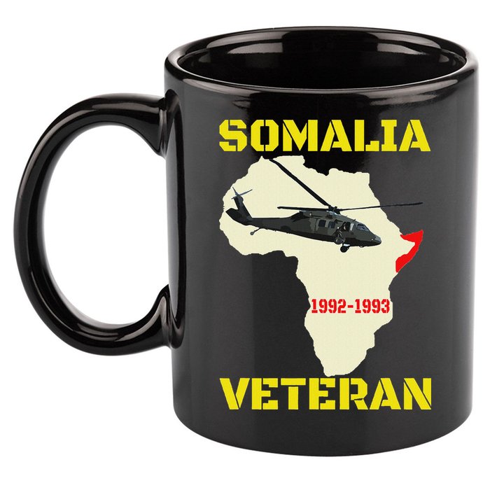 Mogadishu Somalia Veteran Operation Restore Hope War Veteran 11oz C Handle Ceramic Mug