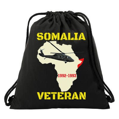 Mogadishu Somalia Veteran Operation Restore Hope War Veteran Drawstring Bag