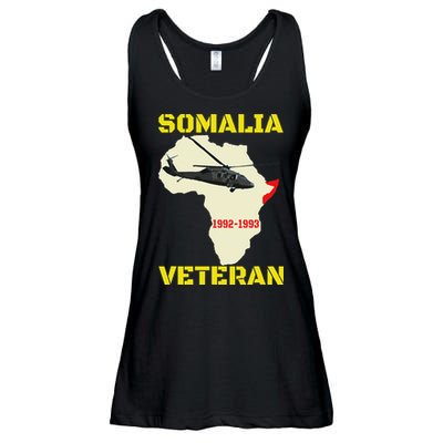 Mogadishu Somalia Veteran Operation Restore Hope War Veteran Ladies Essential Flowy Tank
