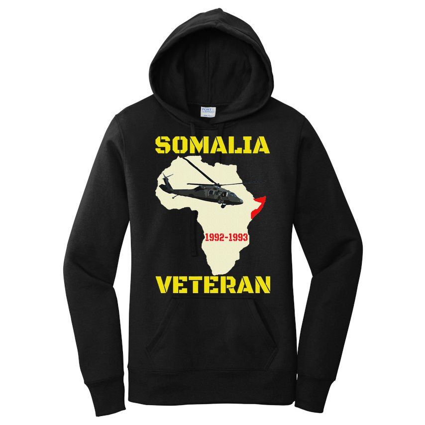 Mogadishu Somalia Veteran Operation Restore Hope War Veteran Women's Pullover Hoodie
