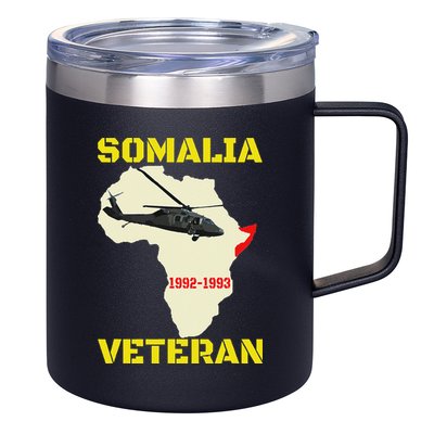 Mogadishu Somalia Veteran Operation Restore Hope War Veteran 12oz Stainless Steel Coffee Mug