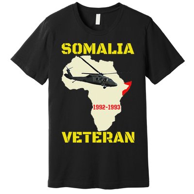 Mogadishu Somalia Veteran Operation Restore Hope War Veteran Premium T-Shirt