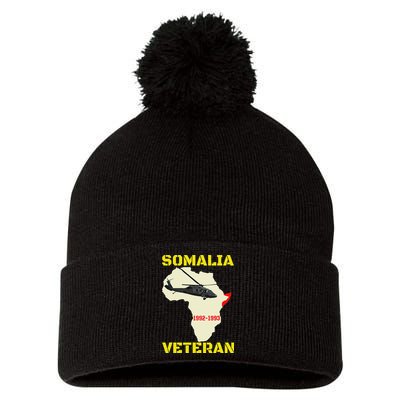 Mogadishu Somalia Veteran Operation Restore Hope War Veteran Pom Pom 12in Knit Beanie
