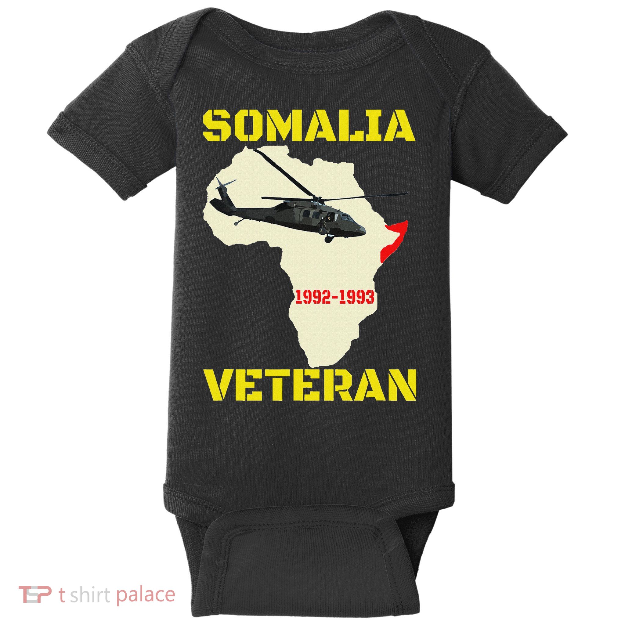 Mogadishu Somalia Veteran Operation Restore Hope War Veteran Baby Bodysuit