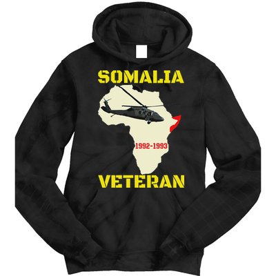 Mogadishu Somalia Veteran Operation Restore Hope War Veteran Tie Dye Hoodie