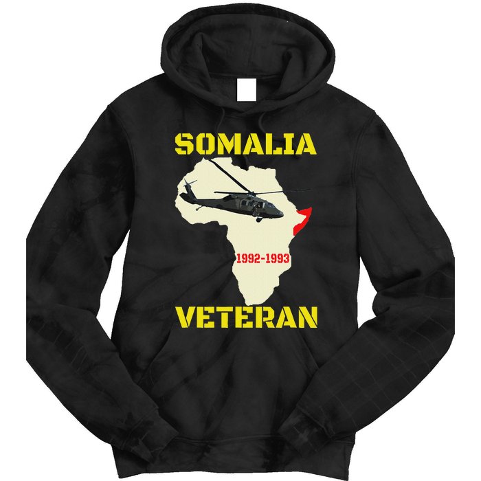 Mogadishu Somalia Veteran Operation Restore Hope War Veteran Tie Dye Hoodie