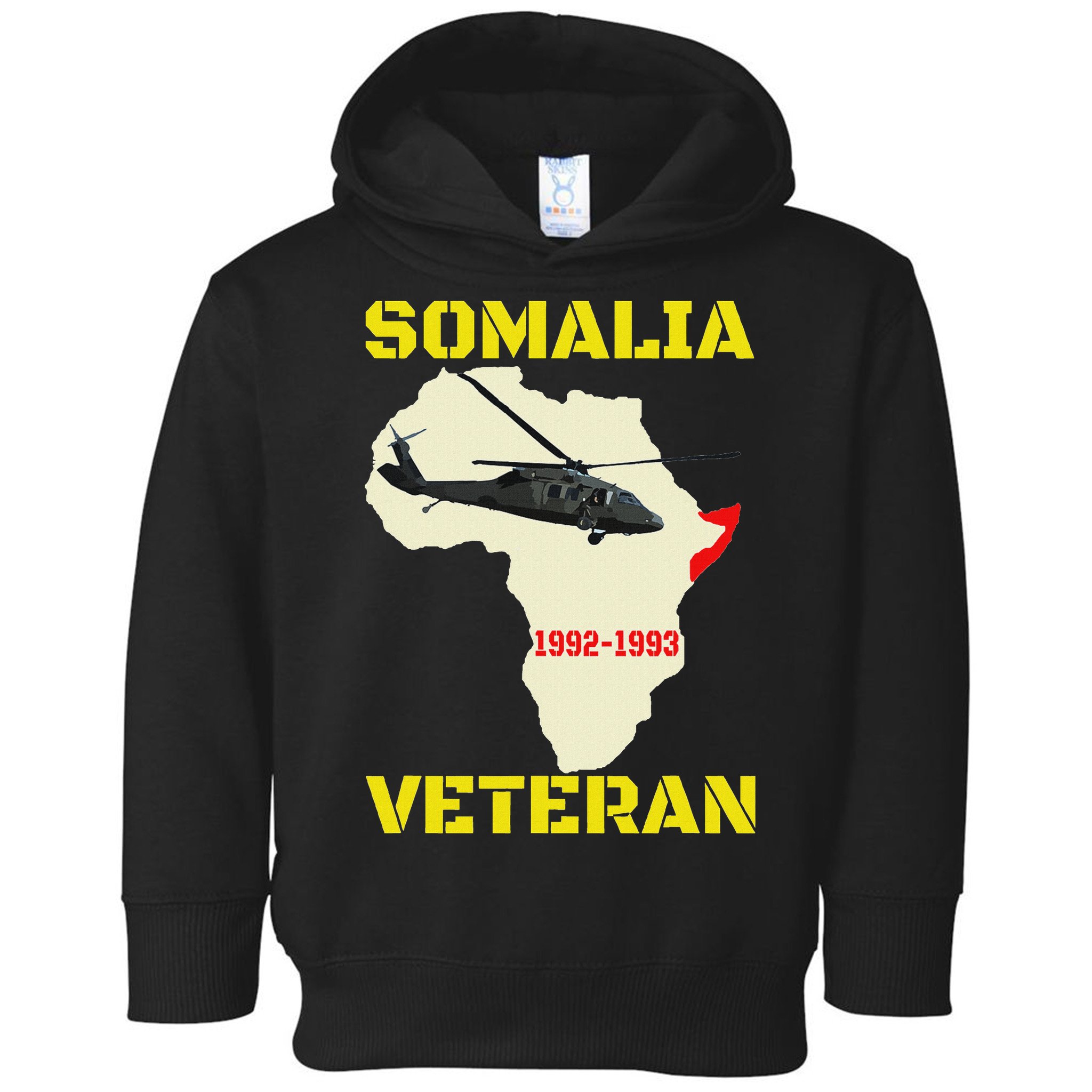 Mogadishu Somalia Veteran Operation Restore Hope War Veteran Toddler Hoodie