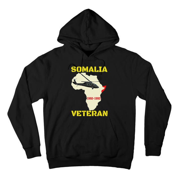 Mogadishu Somalia Veteran Operation Restore Hope War Veteran Tall Hoodie