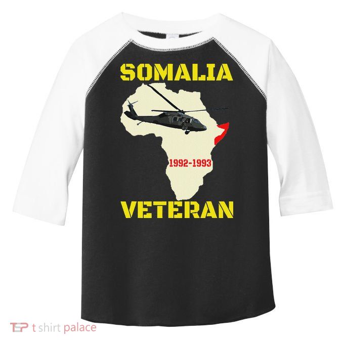 Mogadishu Somalia Veteran Operation Restore Hope War Veteran Toddler Fine Jersey T-Shirt