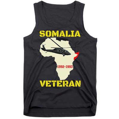 Mogadishu Somalia Veteran Operation Restore Hope War Veteran Tank Top