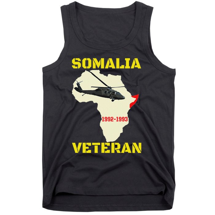 Mogadishu Somalia Veteran Operation Restore Hope War Veteran Tank Top