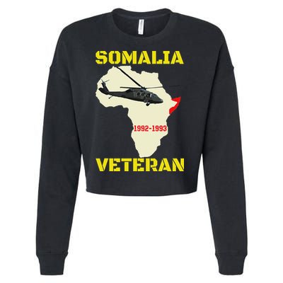 Mogadishu Somalia Veteran Operation Restore Hope War Veteran Cropped Pullover Crew