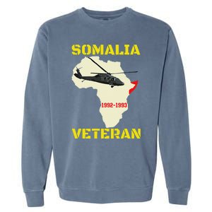 Mogadishu Somalia Veteran Operation Restore Hope War Veteran Garment-Dyed Sweatshirt