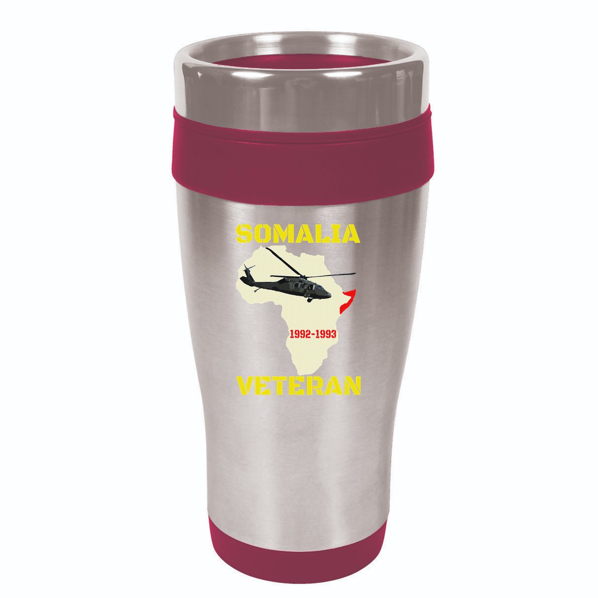 Mogadishu Somalia Veteran Operation Restore Hope War Veteran 16oz Travel Tumbler