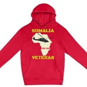 Mogadishu Somalia Veteran Operation Restore Hope War Veteran Premium Pullover Hoodie