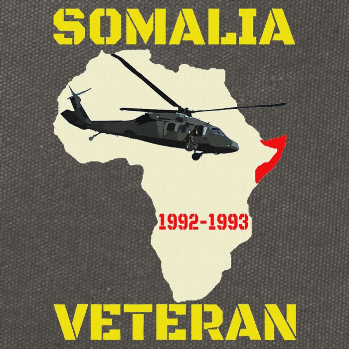 Mogadishu Somalia Veteran Operation Restore Hope War Veteran Cotton Canvas Backpack