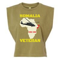 Mogadishu Somalia Veteran Operation Restore Hope War Veteran Garment-Dyed Women's Muscle Tee