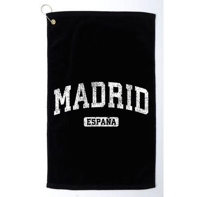 Madrid Spain Vintage Sports Design Golf Towel