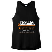 Multiple Sclerosis Very Bad Would Not Recommend Ms Awareness Ladies PosiCharge Tri-Blend Wicking Tank