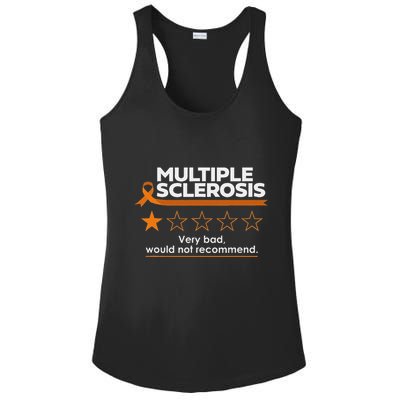 Multiple Sclerosis Very Bad Would Not Recommend Ms Awareness Ladies PosiCharge Competitor Racerback Tank