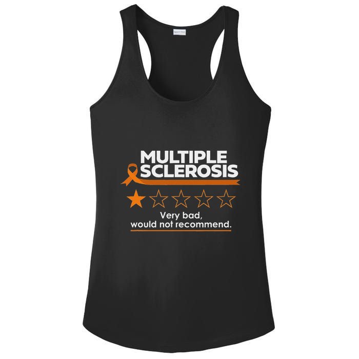 Multiple Sclerosis Very Bad Would Not Recommend Ms Awareness Ladies PosiCharge Competitor Racerback Tank