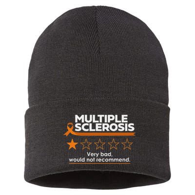 Multiple Sclerosis Very Bad Would Not Recommend Ms Awareness Sustainable Knit Beanie