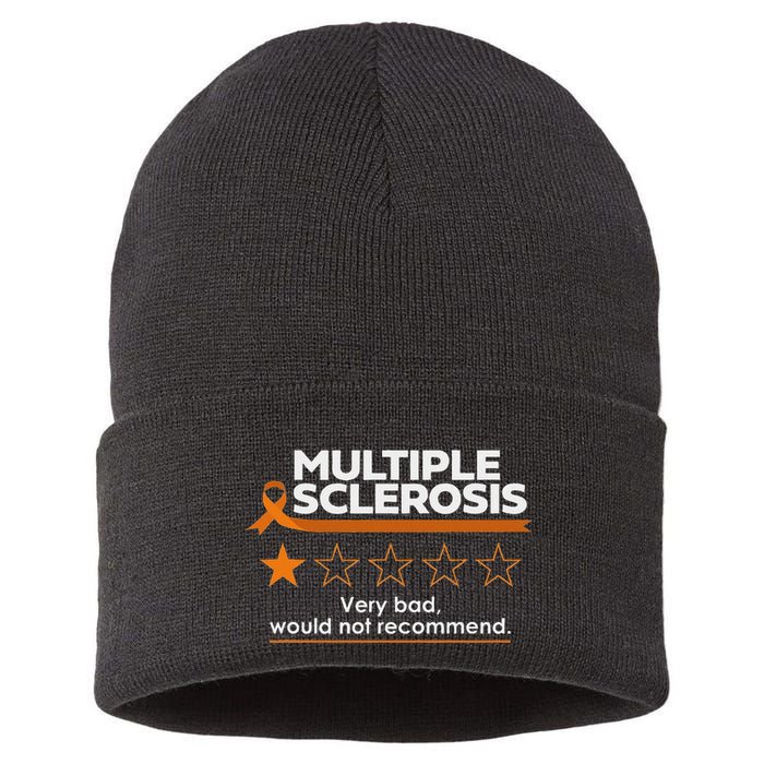 Multiple Sclerosis Very Bad Would Not Recommend Ms Awareness Sustainable Knit Beanie
