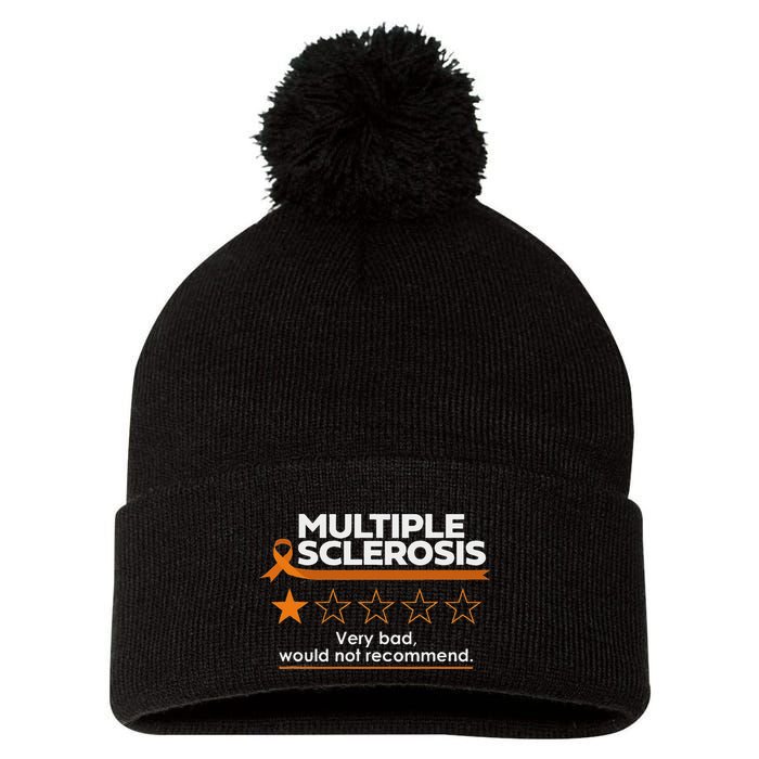 Multiple Sclerosis Very Bad Would Not Recommend Ms Awareness Pom Pom 12in Knit Beanie