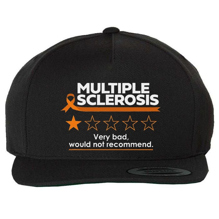 Multiple Sclerosis Very Bad Would Not Recommend Ms Awareness Wool Snapback Cap