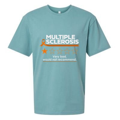 Multiple Sclerosis Very Bad Would Not Recommend Ms Awareness Sueded Cloud Jersey T-Shirt