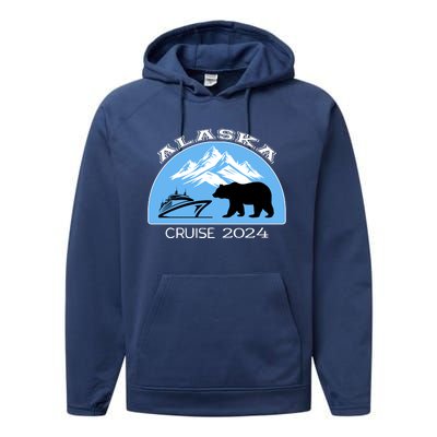 Matching Squad Vacation Alaska Cruise 2024 Performance Fleece Hoodie