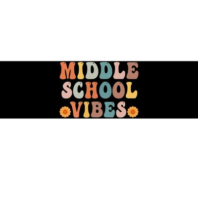 Middle School Vibes First Day of School Bumper Sticker