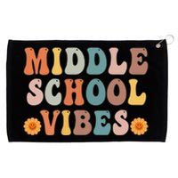 Middle School Vibes First Day of School Grommeted Golf Towel