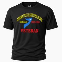 Mogadishu Somalia Veteran Operation Restore Hope War Veteran Cooling Performance Crew T-Shirt