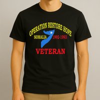 Mogadishu Somalia Veteran Operation Restore Hope War Veteran T-Shirt