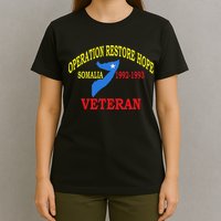 Mogadishu Somalia Veteran Operation Restore Hope War Veteran T-Shirt
