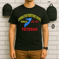 Mogadishu Somalia Veteran Operation Restore Hope War Veteran T-Shirt